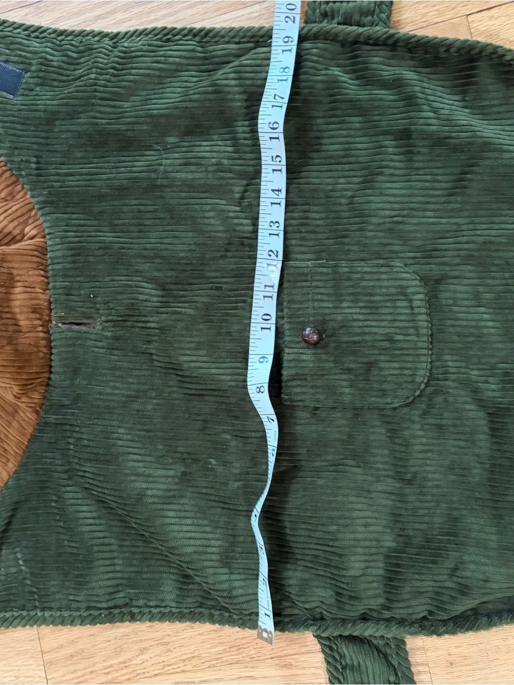 Woolrich Olive Green Corduroy Dog Coat